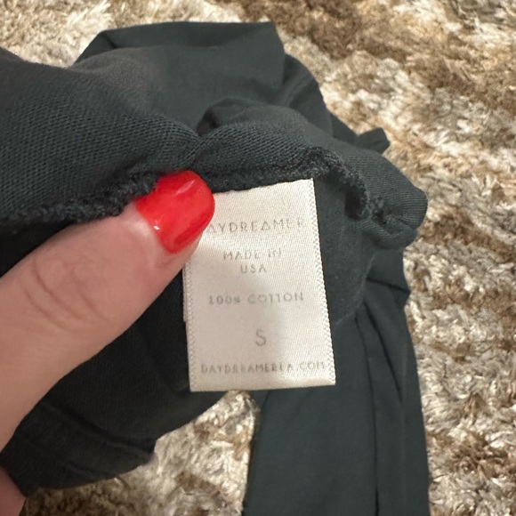 Free People x Daydreamer Women's Biggie Slit Tunic in Washed Black Size Small - Picture 8 of 9